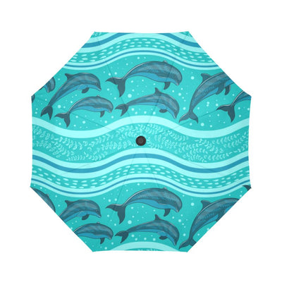 Dolphin Pattern Automatic Foldable Umbrella