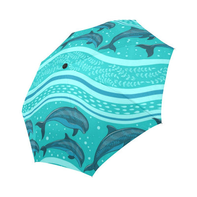 Dolphin Pattern Automatic Foldable Umbrella