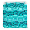 Dolphin Pattern Duvet Cover Bedding Set