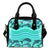 Dolphin Pattern Leather Shoulder Handbag