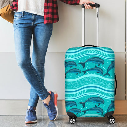 Dolphin Pattern Luggage Cover Protector