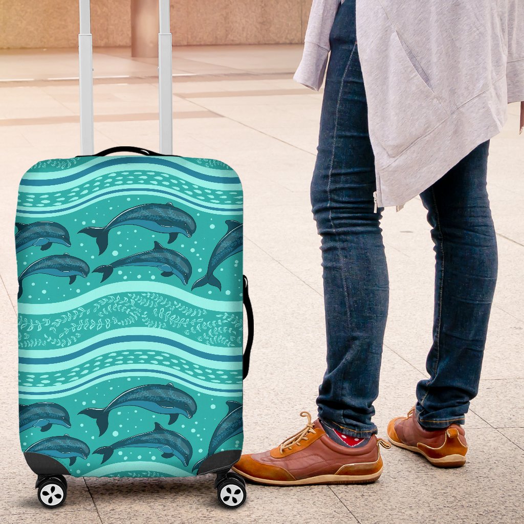 Dolphin Pattern Luggage Cover Protector