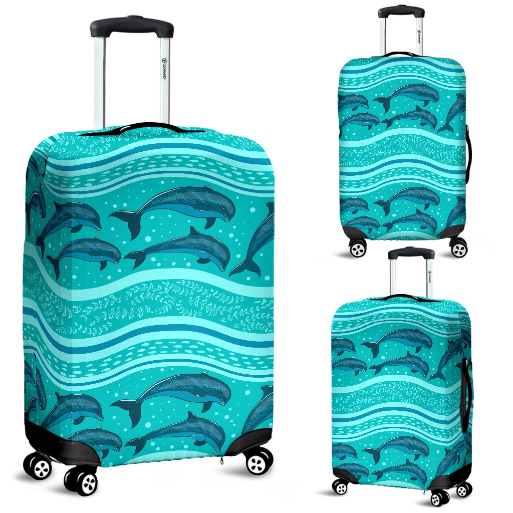 Dolphin Pattern Luggage Cover Protector