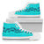 Dolphin Pattern Men High Top Canvas Shoes