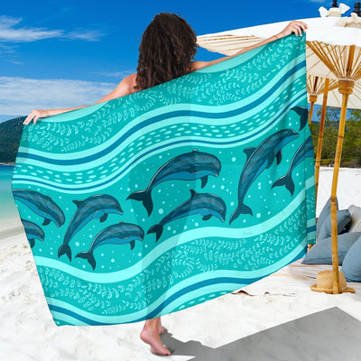 Dolphin Pattern Beach Sarong Pareo Wrap