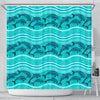 Dolphin Pattern Shower Curtain