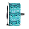 Dolphin Pattern Wallet Phone Case