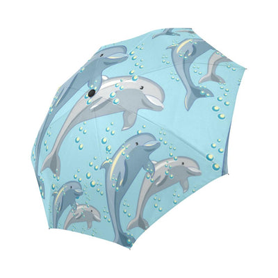 Dolphin Print Pattern Automatic Foldable Umbrella