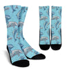 Dolphin Print Pattern Crew Socks