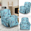 Dolphin Print Pattern Recliner Slipcover-JORJUNE.COM