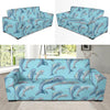 Dolphin Print Pattern Sofa Slipcover-JORJUNE.COM