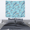 Dolphin Print Pattern Tapestry