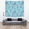 Dolphin Print Pattern Tapestry