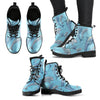 Dolphin Print Pattern Women Leather Boots
