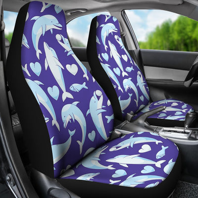 Dolphin Smile Print Pattern Universal Fit Car Seat Covers