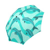 Dolphin Wave Print Automatic Foldable Umbrella