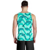 Dolphin Wave Print Men Tank Top