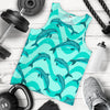 Dolphin Wave Print Men Tank Top