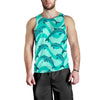 Dolphin Wave Print Men Tank Top