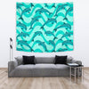 Dolphin Wave Print Tapestry