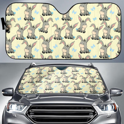 Donkey Baby Pattern Print Design 02 Car Sun Shade-JORJUNE.COM