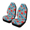 Donkey Red Elephant Pattern Print Design 03 Car Seat Covers (Set of 2)-JORJUNE.COM