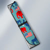 Donkey Red Elephant Pattern Print Design 03 Car Sun Shade-JORJUNE.COM