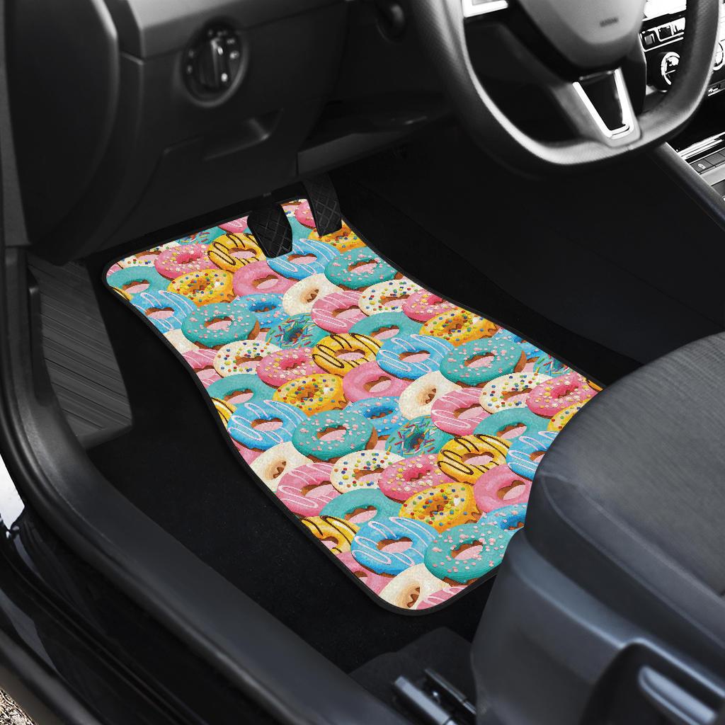 Donut Pattern Print Design DN01 Car Floor Mats-JorJune