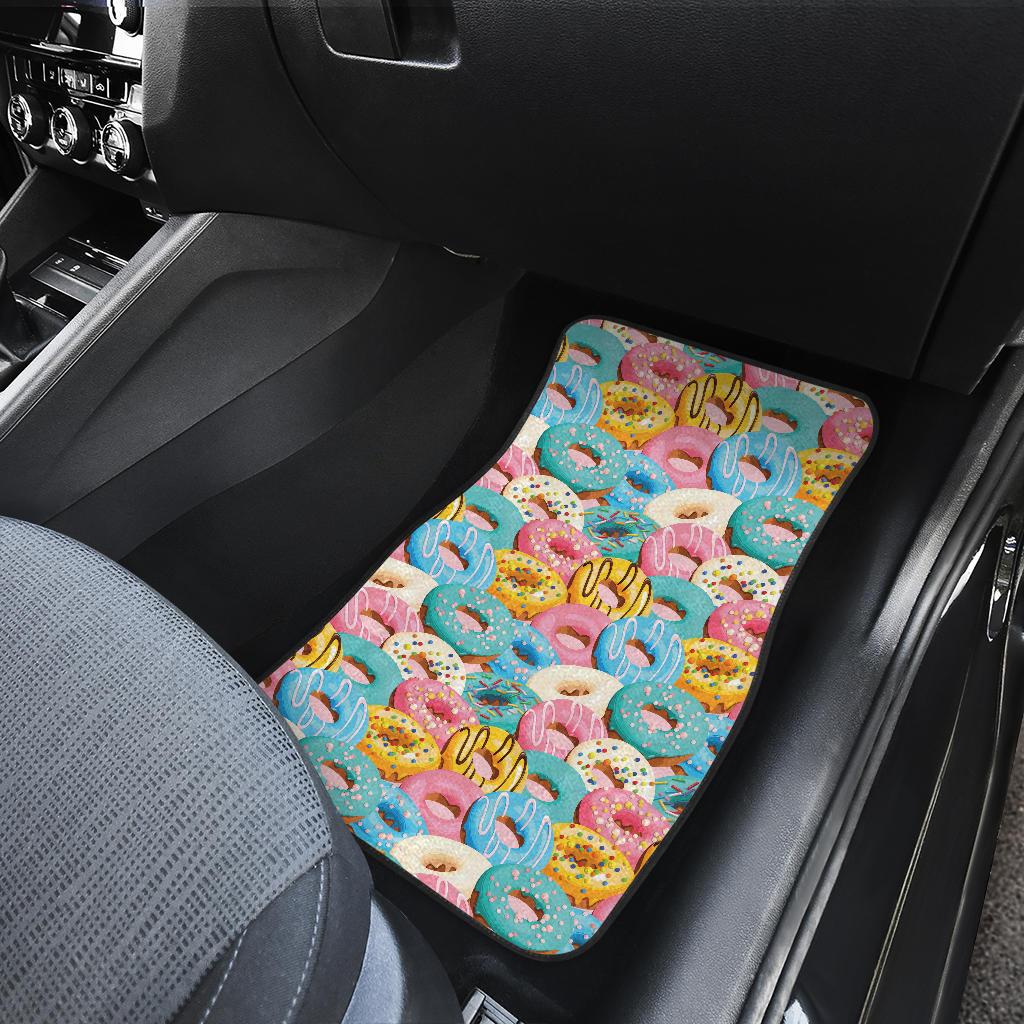 Donut Pattern Print Design DN01 Car Floor Mats-JorJune