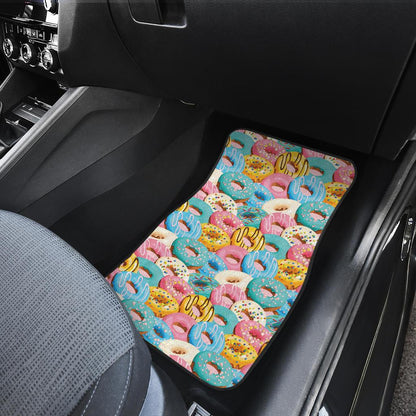 Donut Pattern Print Design DN01 Car Floor Mats-JorJune