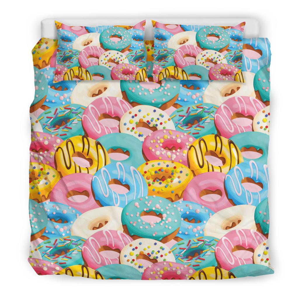 Donut Pattern Print Design DN01 Duvet Cover Bedding Set-JORJUNE.COM