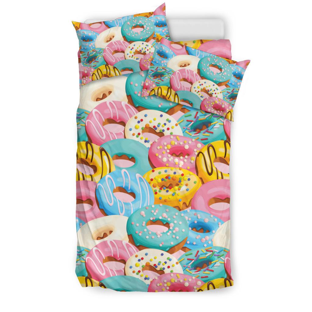 Donut Pattern Print Design DN01 Duvet Cover Bedding Set-JORJUNE.COM