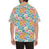 Donut Pattern Print Design DN01 Men Hawaiian Shirt-JorJune