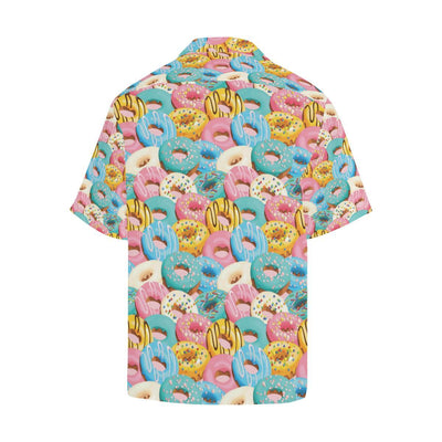 Donut Pattern Print Design DN01 Men Hawaiian Shirt-JorJune