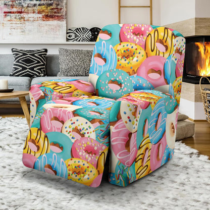 Donut Pattern Print Design DN01 Recliner Slipcover-JORJUNE.COM