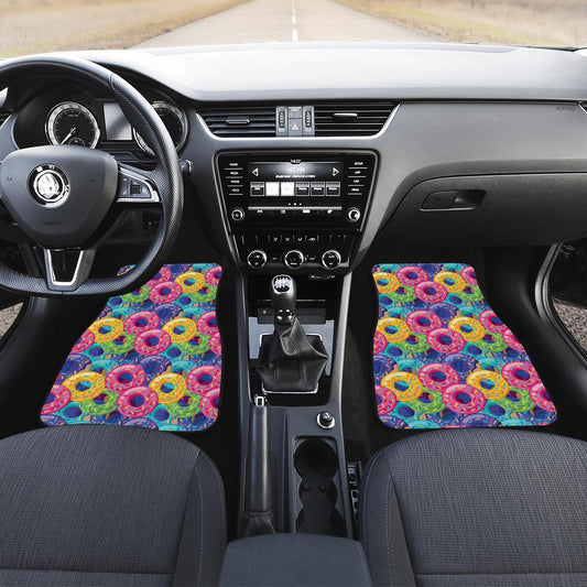 Donut Pattern Print Design DN010 Car Floor Mats-JorJune