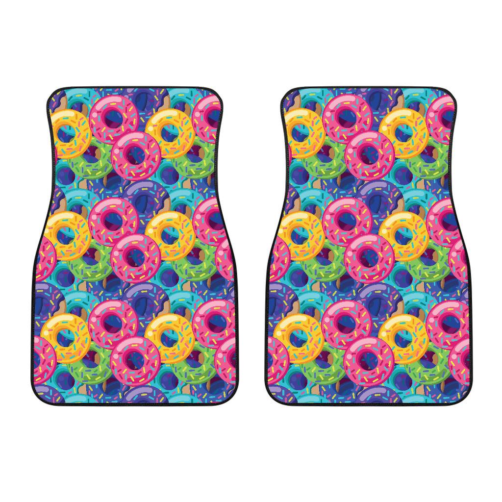 Donut Pattern Print Design DN010 Car Floor Mats-JorJune
