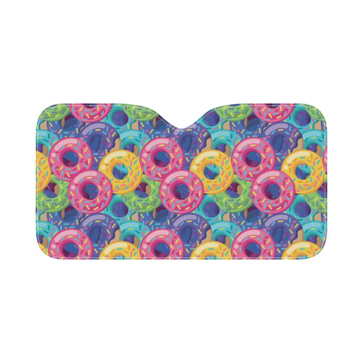 Donut Pattern Print Design DN010 Car Sun Shade-JorJune