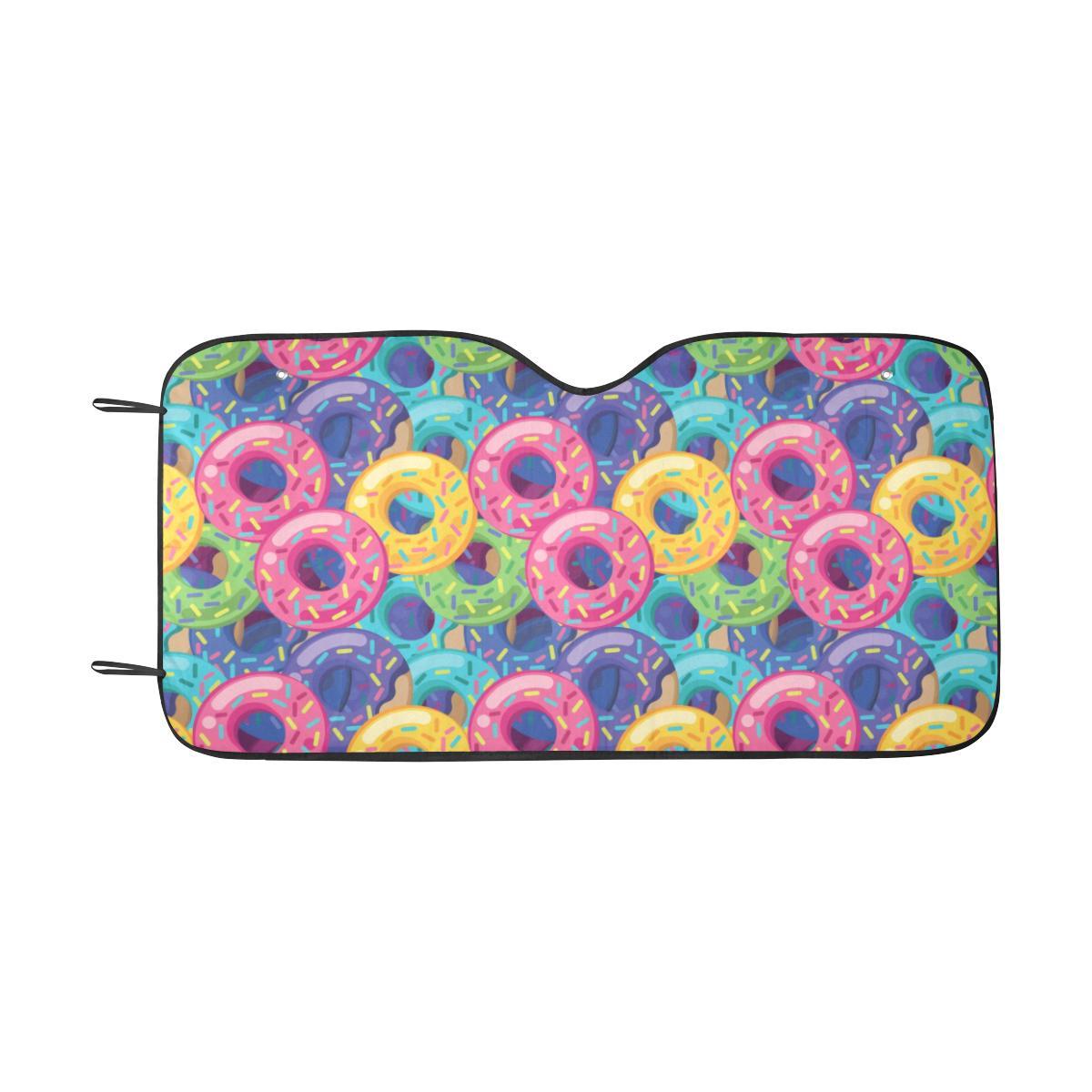 Donut Pattern Print Design DN010 Car Sun Shade-JorJune