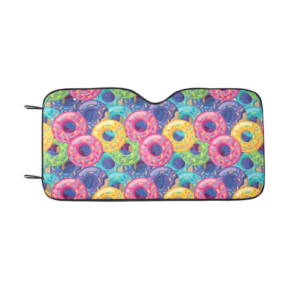 Donut Pattern Print Design DN010 Car Sun Shade-JorJune