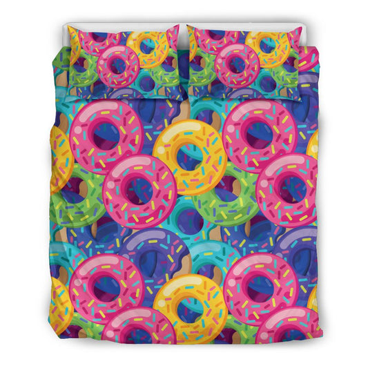 Donut Pattern Print Design DN010 Duvet Cover Bedding Set-JORJUNE.COM