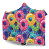 Donut Pattern Print Design DN010 Hooded Blanket-JORJUNE.COM