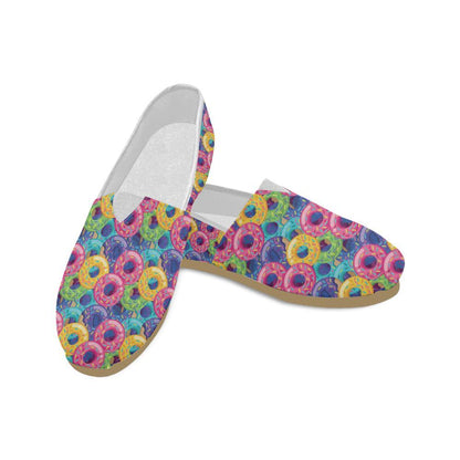 Donut Pattern Print Design DN010 Women Casual Shoes-JorJune.com