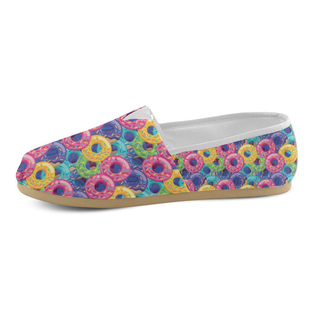 Donut Pattern Print Design DN010 Women Casual Shoes-JorJune.com