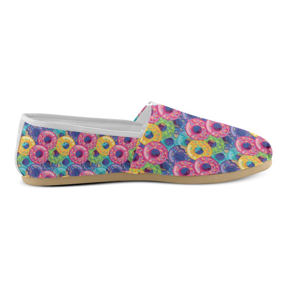 Donut Pattern Print Design DN010 Women Casual Shoes-JorJune.com