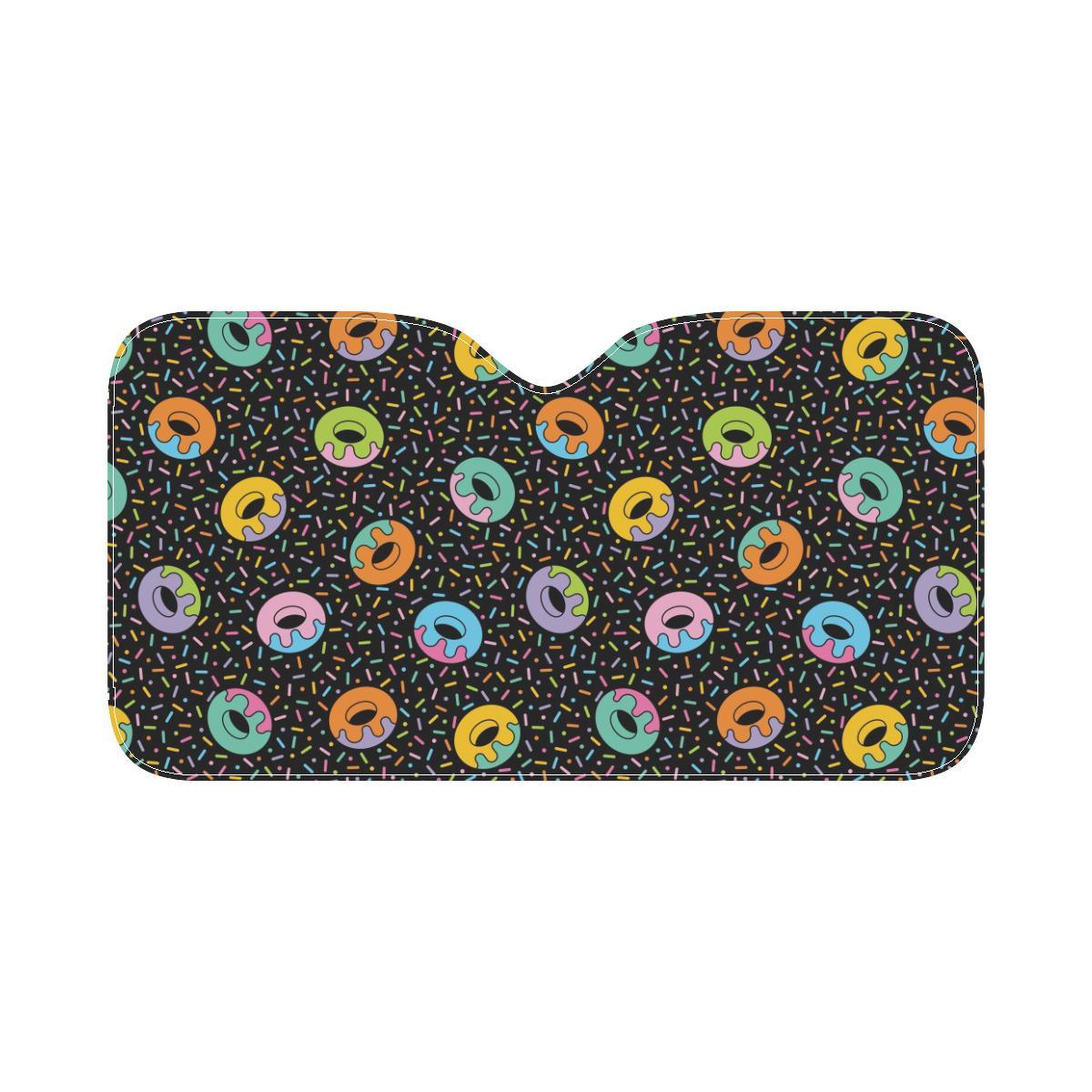 Donut Pattern Print Design DN012 Car Sun Shade-JorJune