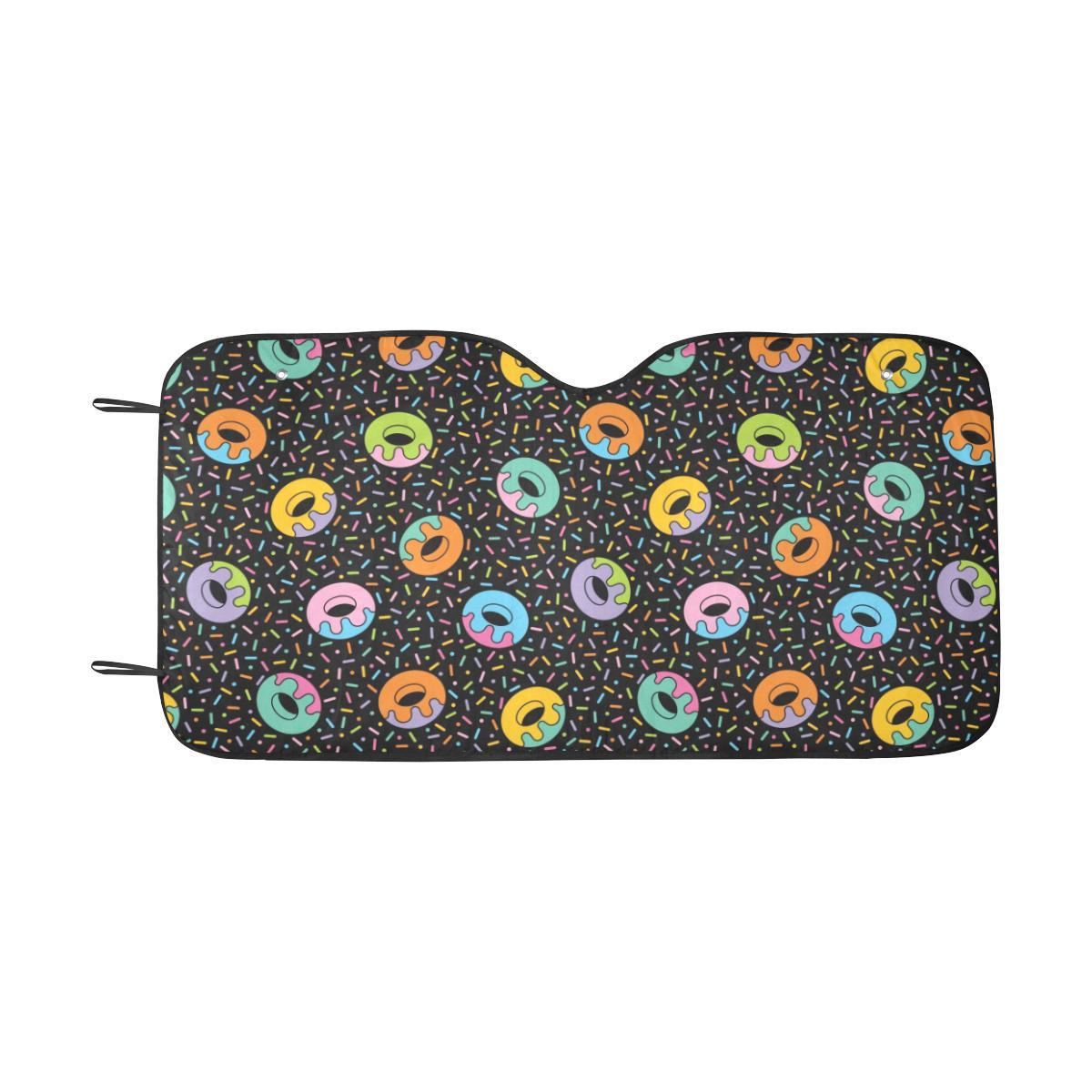 Donut Pattern Print Design DN012 Car Sun Shade-JorJune