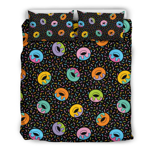 Donut Pattern Print Design DN012 Duvet Cover Bedding Set-JORJUNE.COM