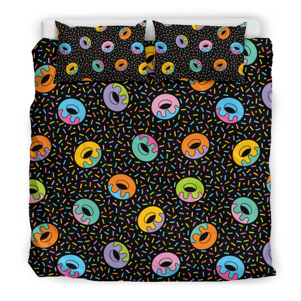 Donut Pattern Print Design DN012 Duvet Cover Bedding Set-JORJUNE.COM