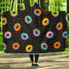 Donut Pattern Print Design DN012 Hooded Blanket-JORJUNE.COM